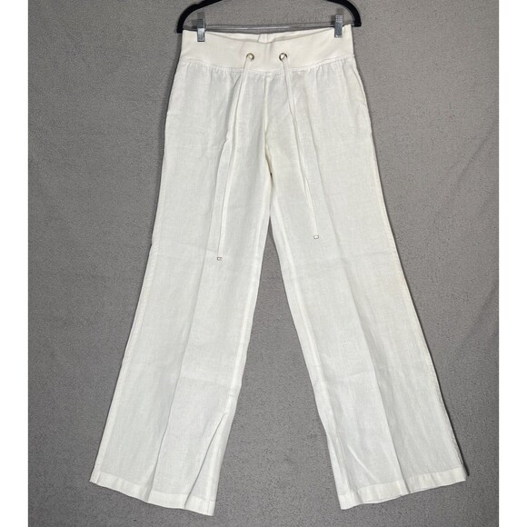 Lilly Pulitzer Women’s Pants Size M The Beach Pant Linen Wide Leg Beach‎ Resort - Picture 1 of 16